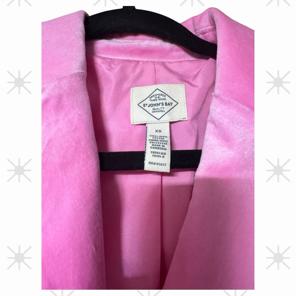St. John's Bay Pink Teddy Blazer